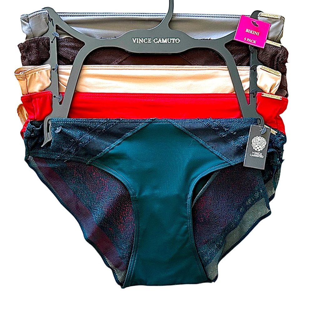 Vince Camuto Bikini Panties Set of 5 NEW WITH TAGS